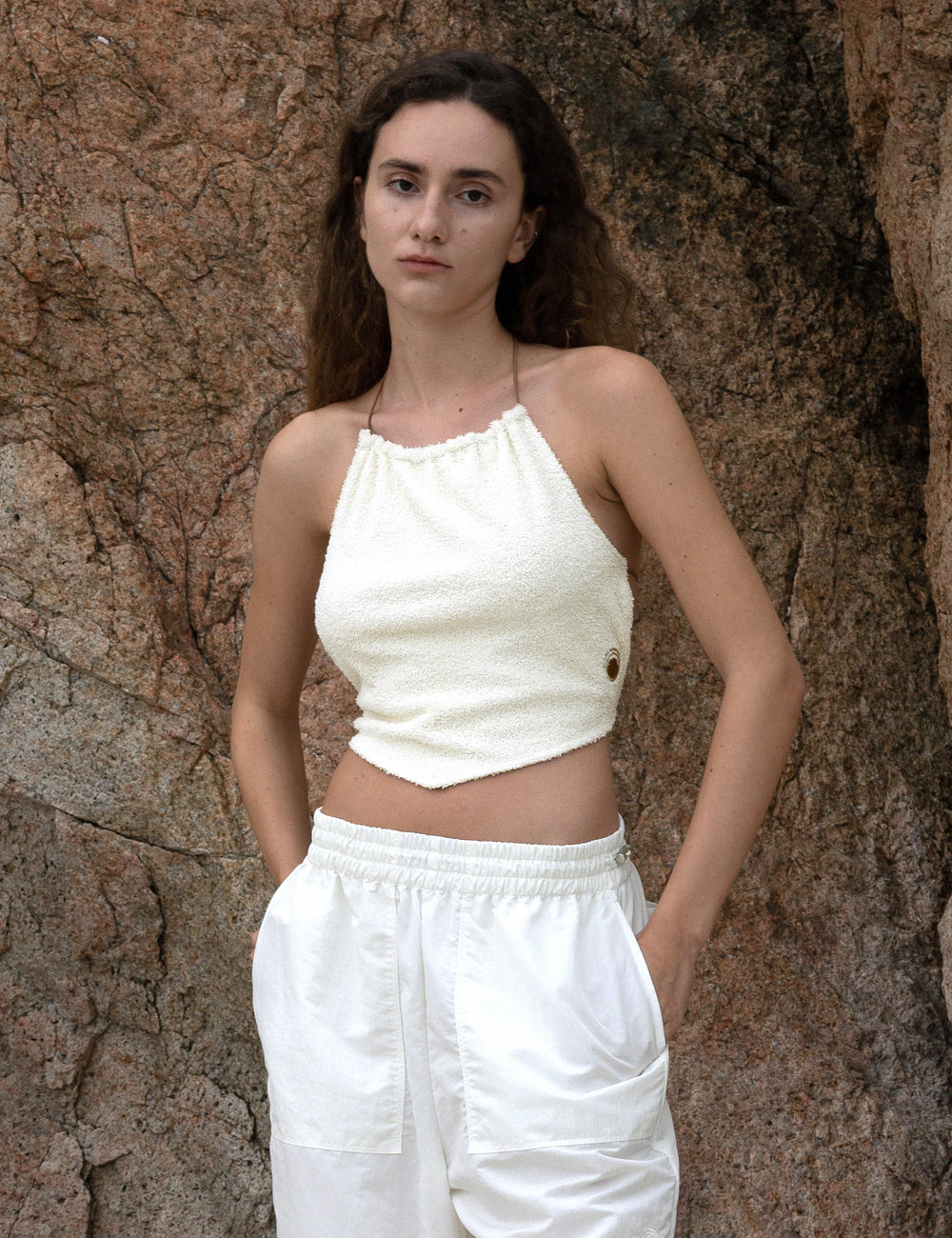 Terry String Backless Top_Cream *4/30일 발송