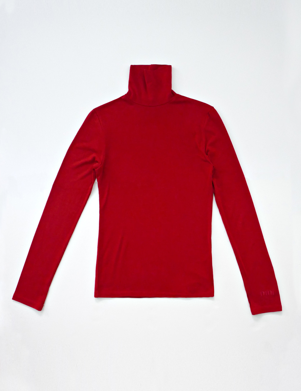 Essential Turtle Neck Top_Chily Red